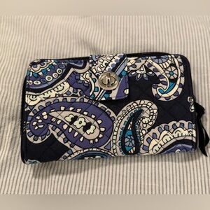 EUC Vera Bradley Deep Night Paisley Wallet